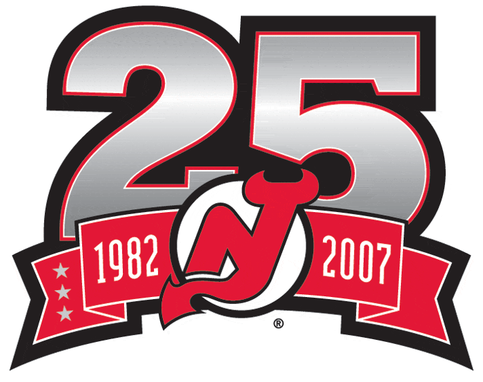 New Jersey Devils 2006 07 Anniversary Logo iron on paper